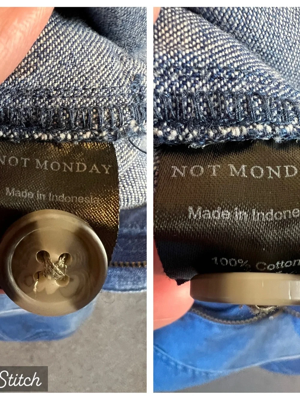 not monday palmer denim short